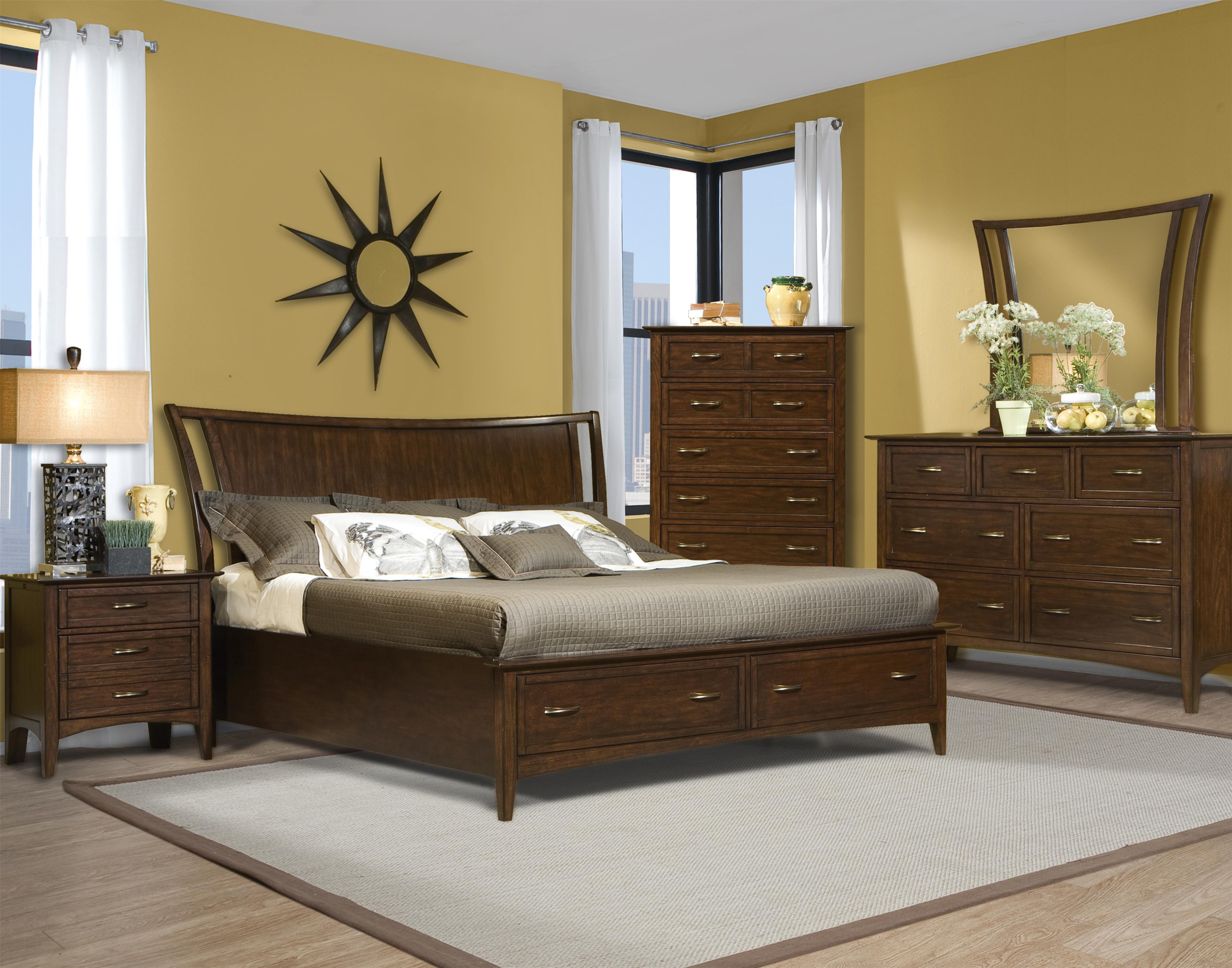 Vaughan Furniture Stanford Heights Dresser with 7 Drawers in Cherry